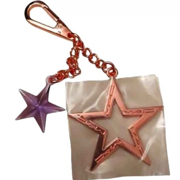 Last one! MAC PURSE CHARM star rose gold keychain Stars for Days new Limited Ed - Picture 1 of 6